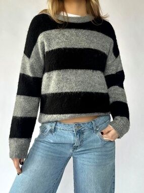 Striped Knit Sweater Small Primark